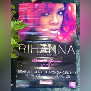 promotional poster for the Rihanna Loud Tour 2011. 
Touring Artist: Rihanna